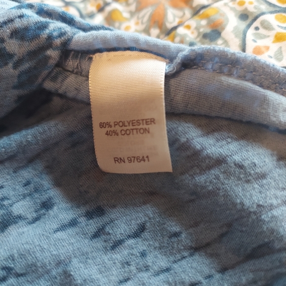 JJill blue floral tee - Picture 4 of 7